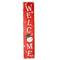 40" Snowman Welcome Standing or Hanging Wood Sign